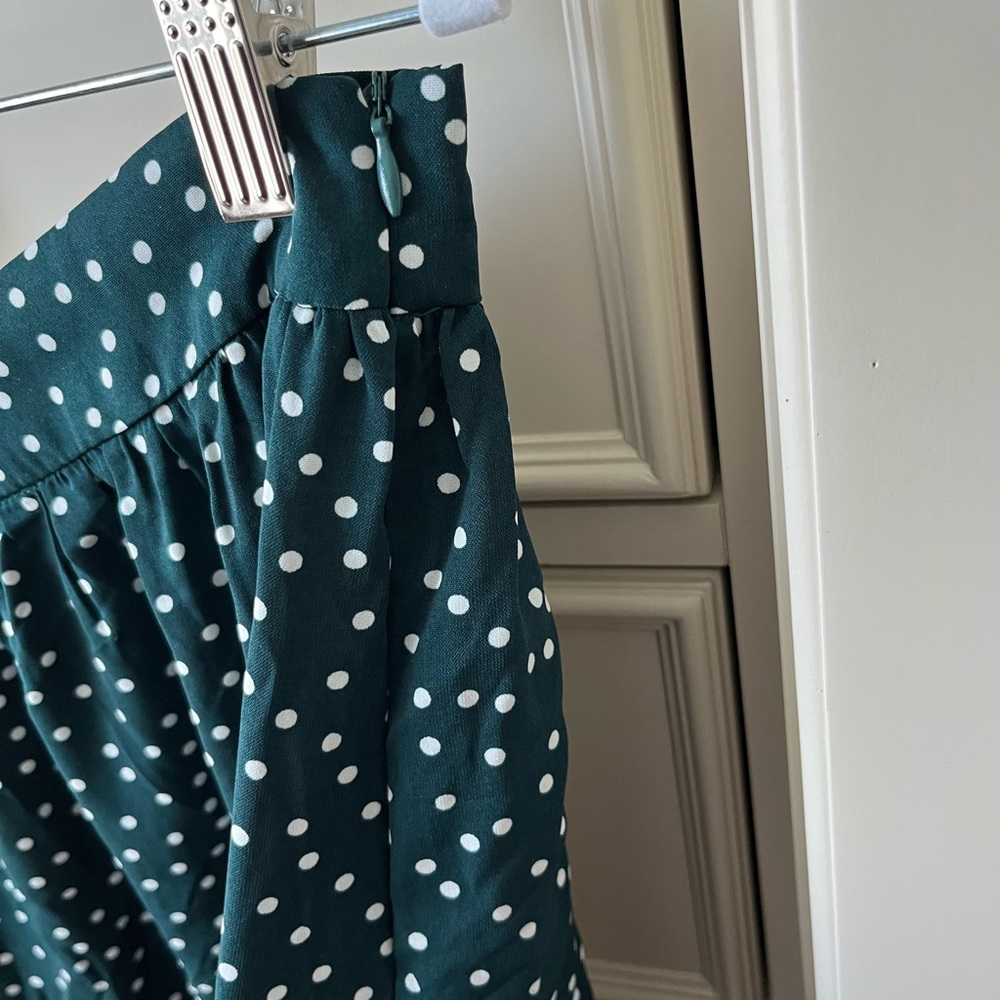 SHEIN 2 piece set, green polka dot skirt and tube top, NWOT, size 3X - Picture 5 of 11